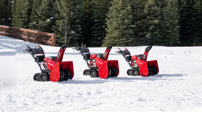 Snowblower Lineup (excludes: HSM1336 Hybrid model)