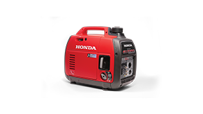 Plan de trois quarts latéral avant d’une génératrice ultra-silencieuse 2200i Companion sur fond blanc.  